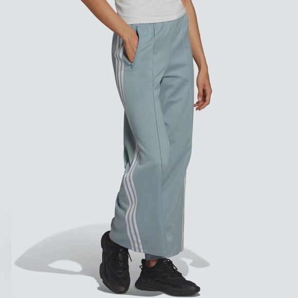 Adidas ADICOLOR CLASSIC Wide Leg TRACK PANT Sweat superstar firebird Women sz XL - Picture 4 of 10